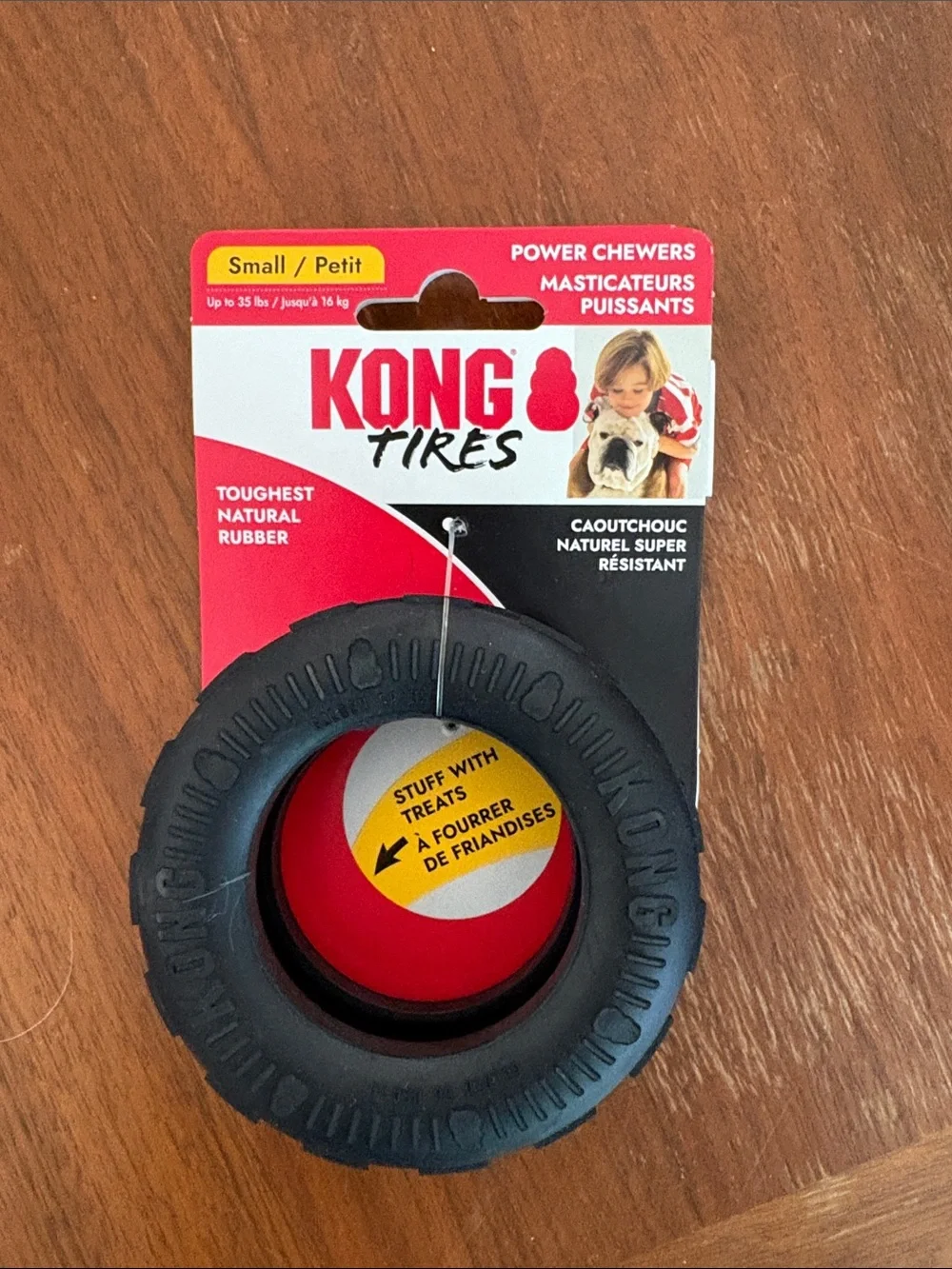 Kong Black Tire Chew Toy with Red Insert